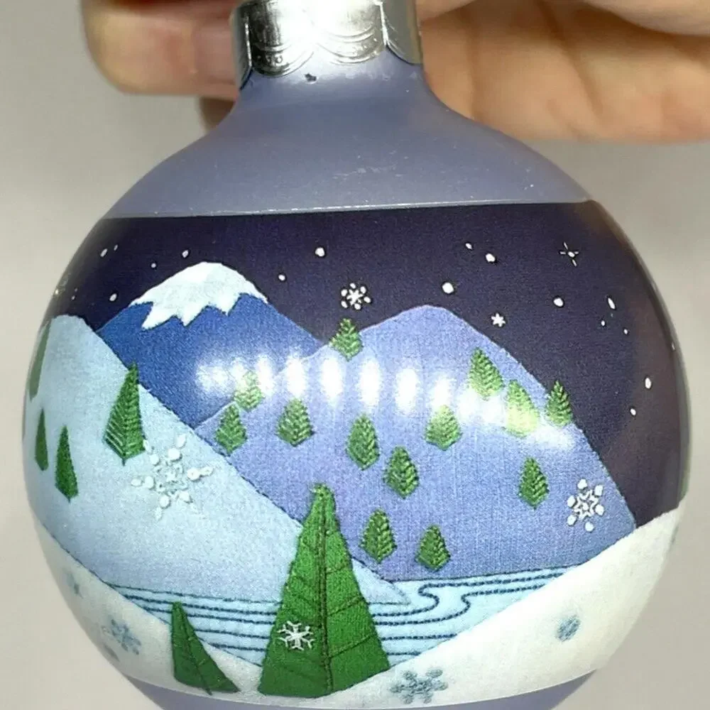 1984 Hallmark‎ GRANDPARENTS Glass Christmas Ornament in Box